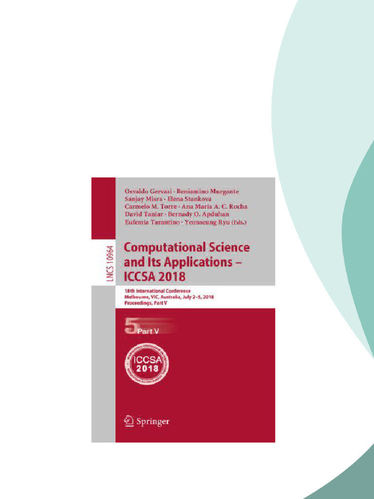 Computational Science and Its Applications ICCSA 2018 18th ...