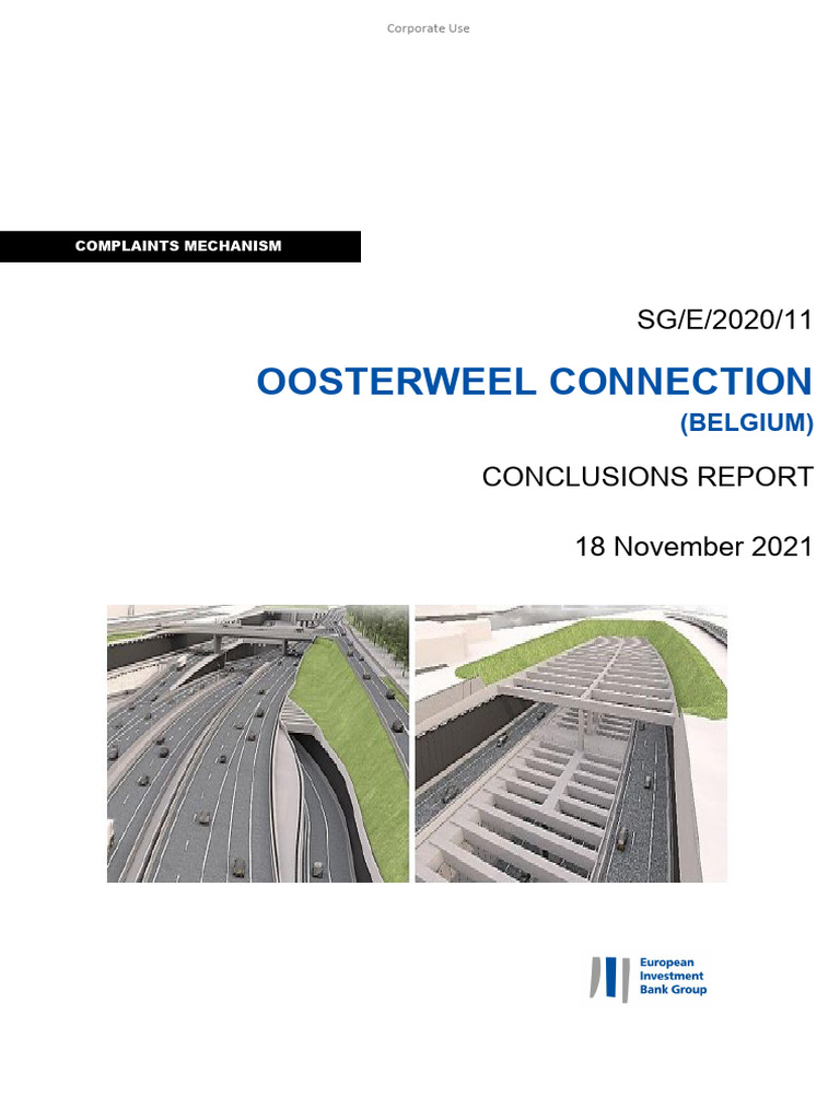Oosterweel Connection Complaints Report | PDF | Environmental Impact ...