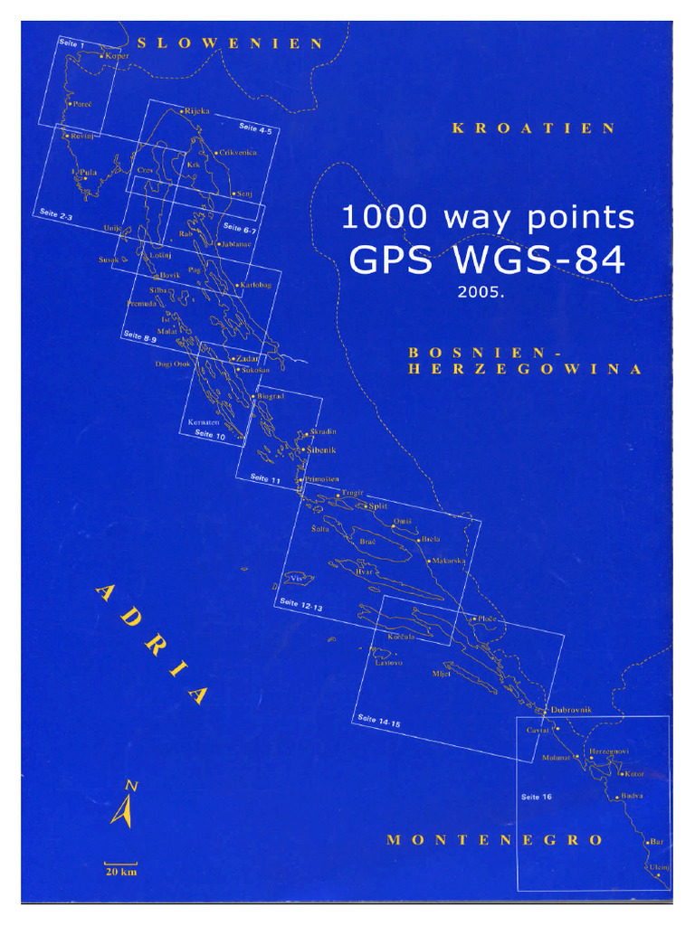 1000 Adriatic Sea Waypoints | PDF