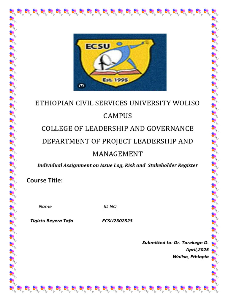 Project Management Assignment T | PDF | Risk | Risk Management