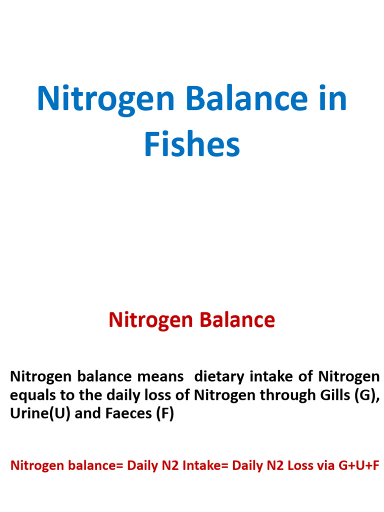 Nitrogen Balance Mechanisms in Fishes | PDF | Urea | Cell Membrane