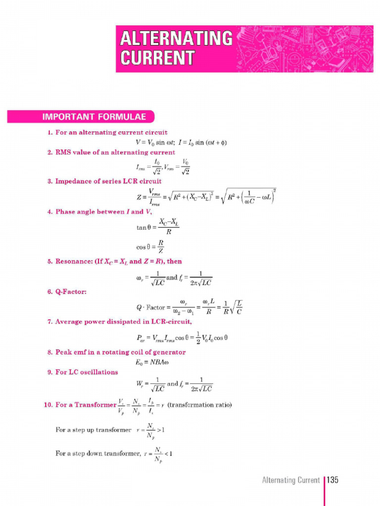 Alternating Current-7.1 | PDF