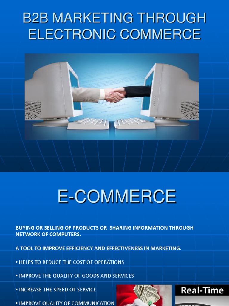 B2B Marketing Through Electronic Commerce | PDF | E Commerce | Sales