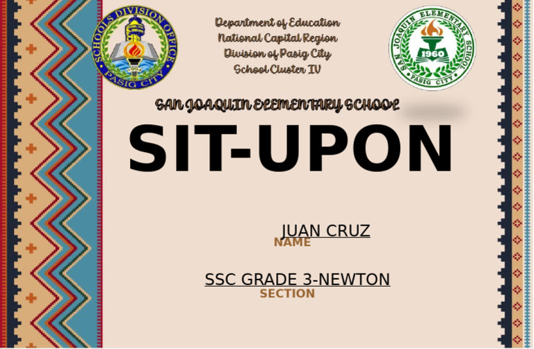 Sit Upon | PDF
