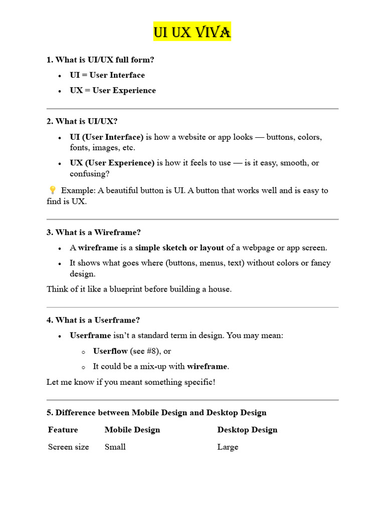 Understanding UI/UX Design Concepts | PDF | User Interface | Software