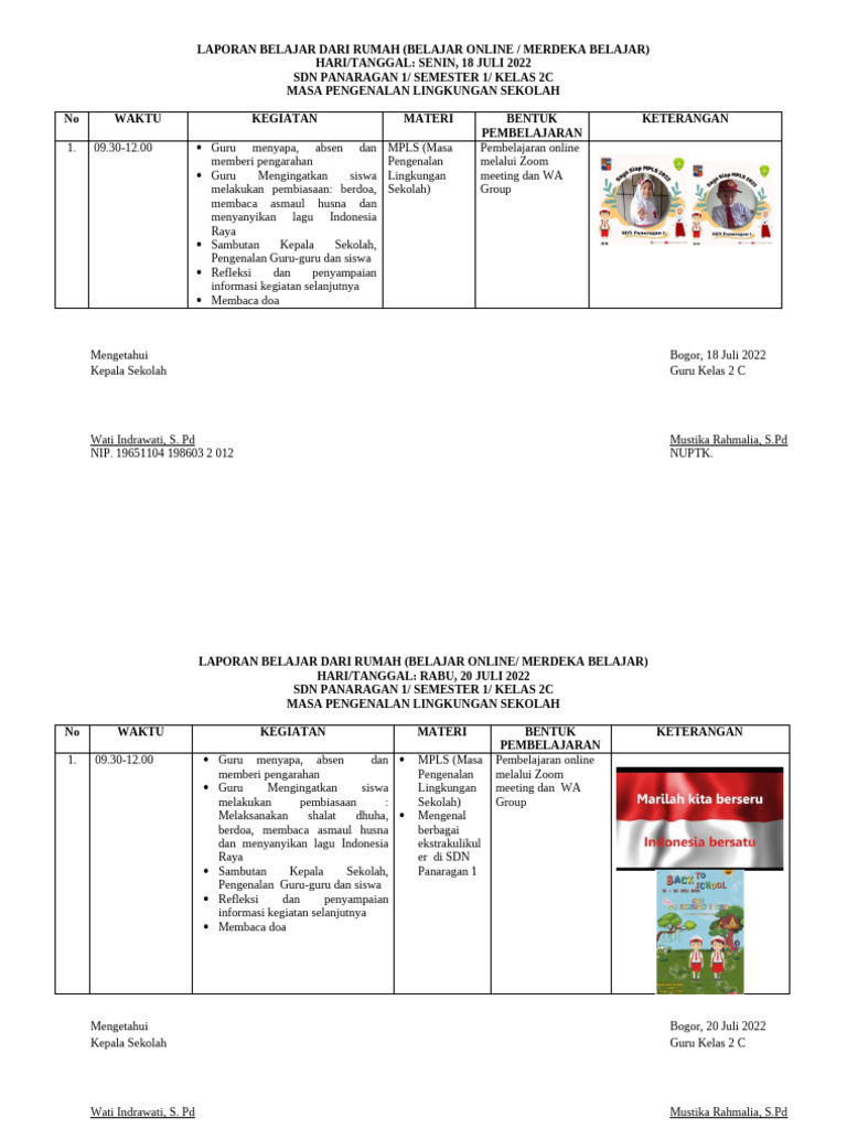 Jurnal Juli Agustus | PDF