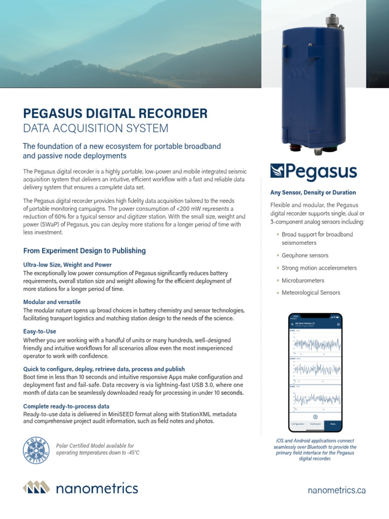 Pegasus Digital Recorder Overview | PDF | Antenna (Radio) | Computing