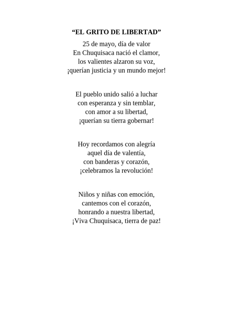 Poemas para el 25 de Mayo | PDF