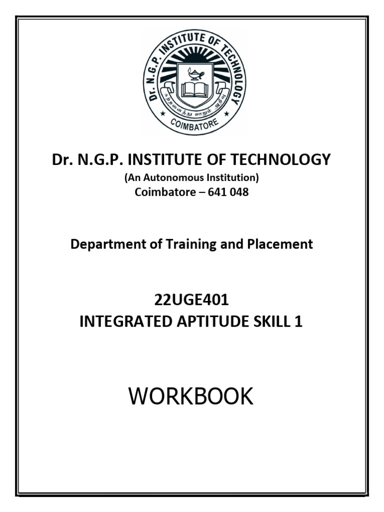 Aptitude Workbook 1 MBA | PDF | Arithmetic | Elementary Mathematics