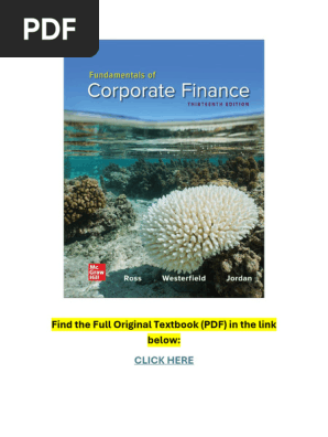Fundamentals of Corporate Finance 13th Ed. | PDF | Valuation