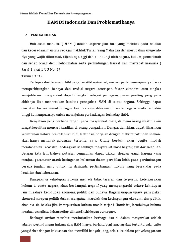 HAM Di Indonesia | PDF