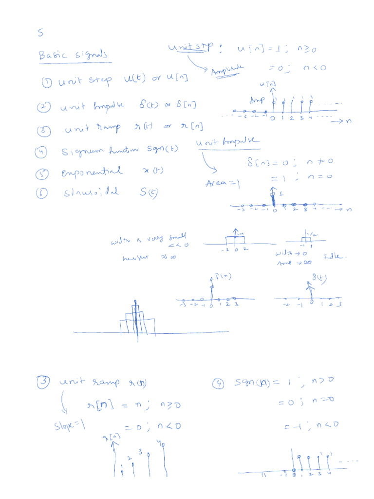 Class2 - Basic Signals and Operations | PDF