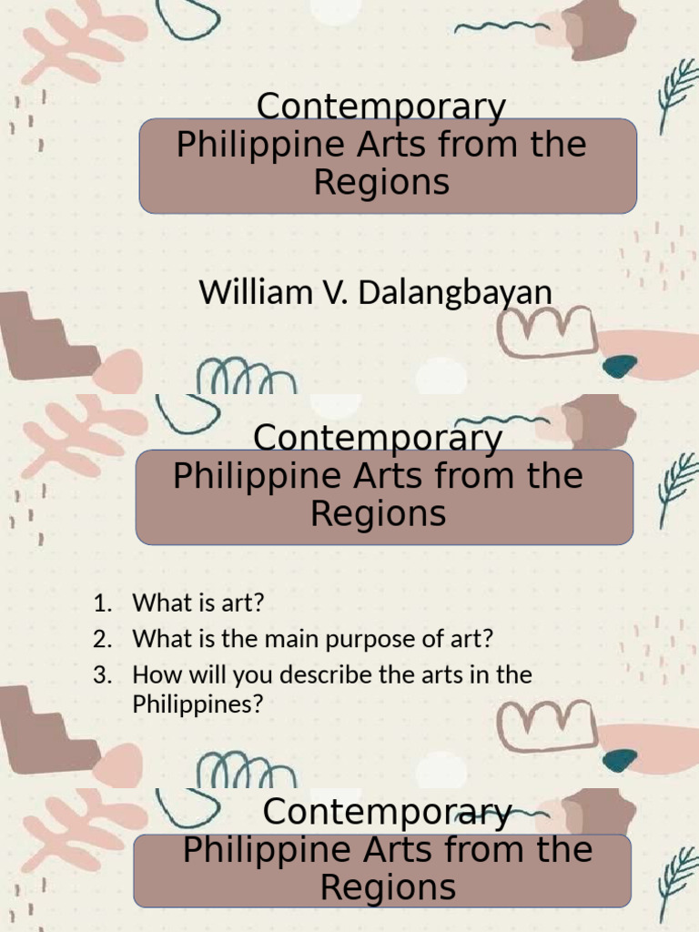 Ethnic Traditions in Philippine Arts | PDF | Philippines | The Arts