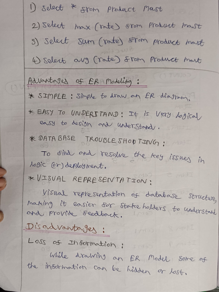 RDBMS Unit 1 class notes | PDF | Data Management Software | Operations ...