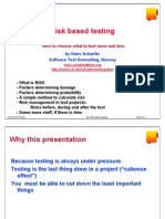 Risk Based Testing