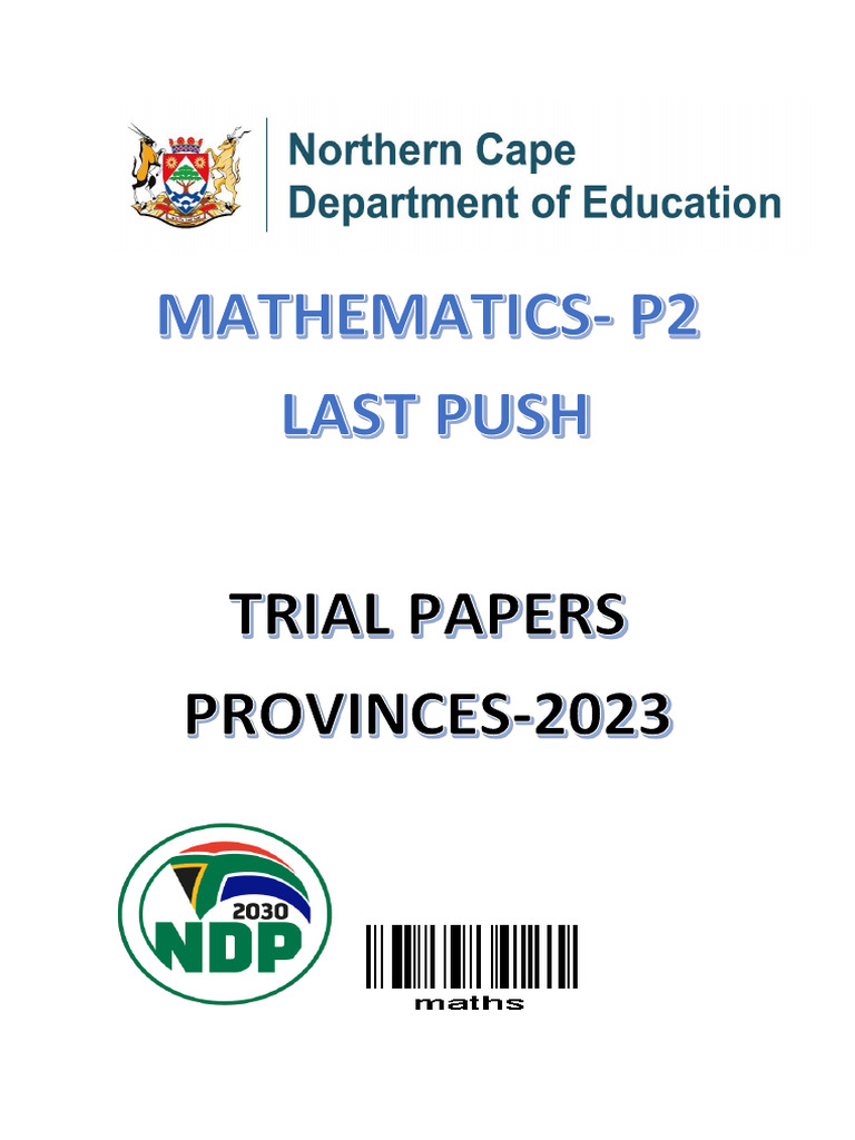 Trial Papers English p2 September 2023 F | PDF | Mathematics
