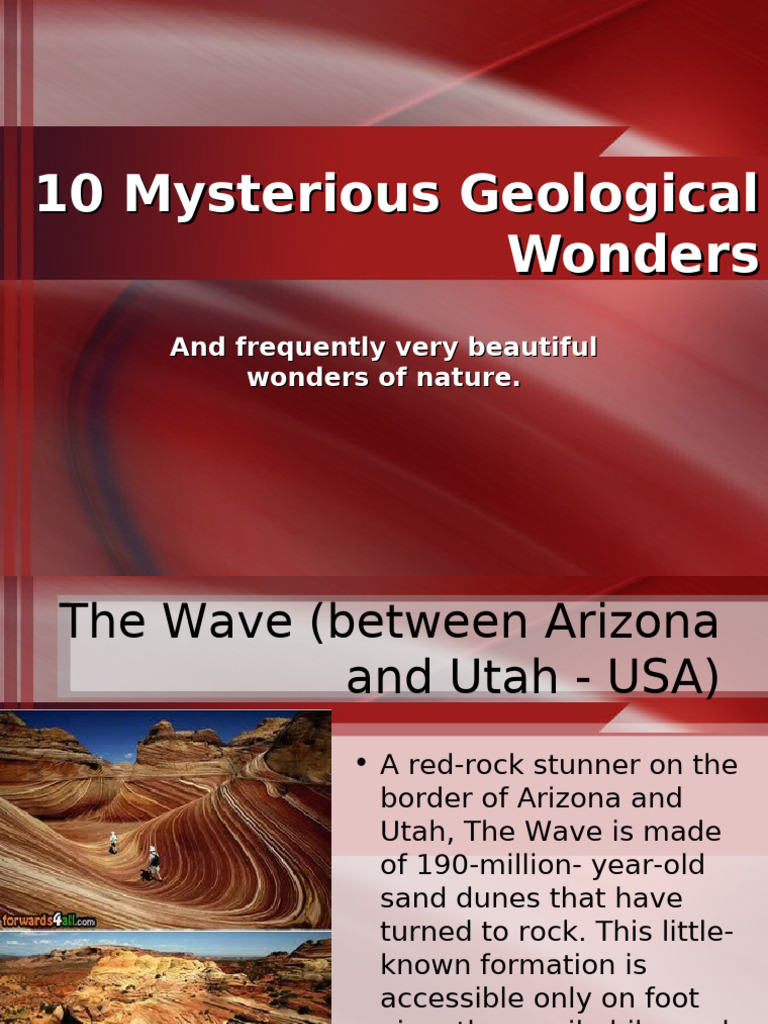 10 Mysterious Geological Wonders Pdf Cave Geology