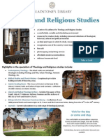 Gladstone's Library Academic Resources Theology and Religious Studies