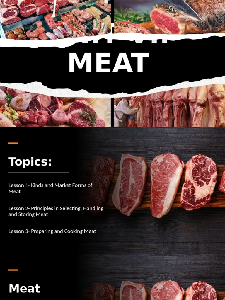 Types and Forms of Meat Explained | PDF | Lamb And Mutton | Beef