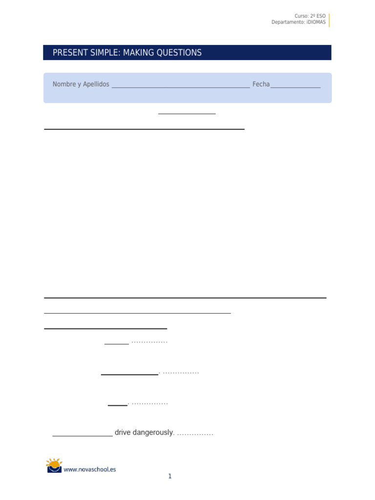 Practice Questions for English Learners | PDF