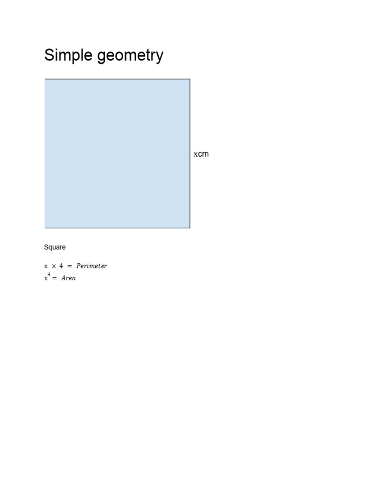 Simple Geometry Pdf