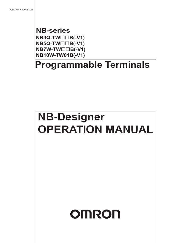 NB-Designer Operation Manual for NB-Series | PDF | Programmable Logic ...