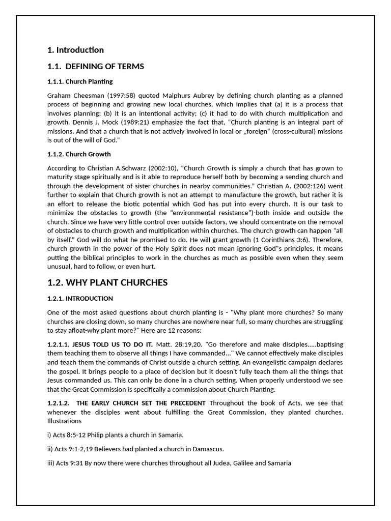 Principles of Church Planting and Growth | PDF | Spiritual Gift ...