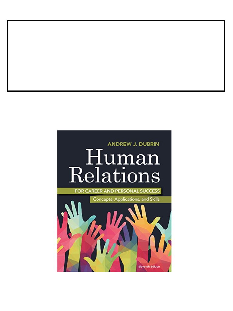 Human Relations for Career and Personal Success: Concepts, Applications ...