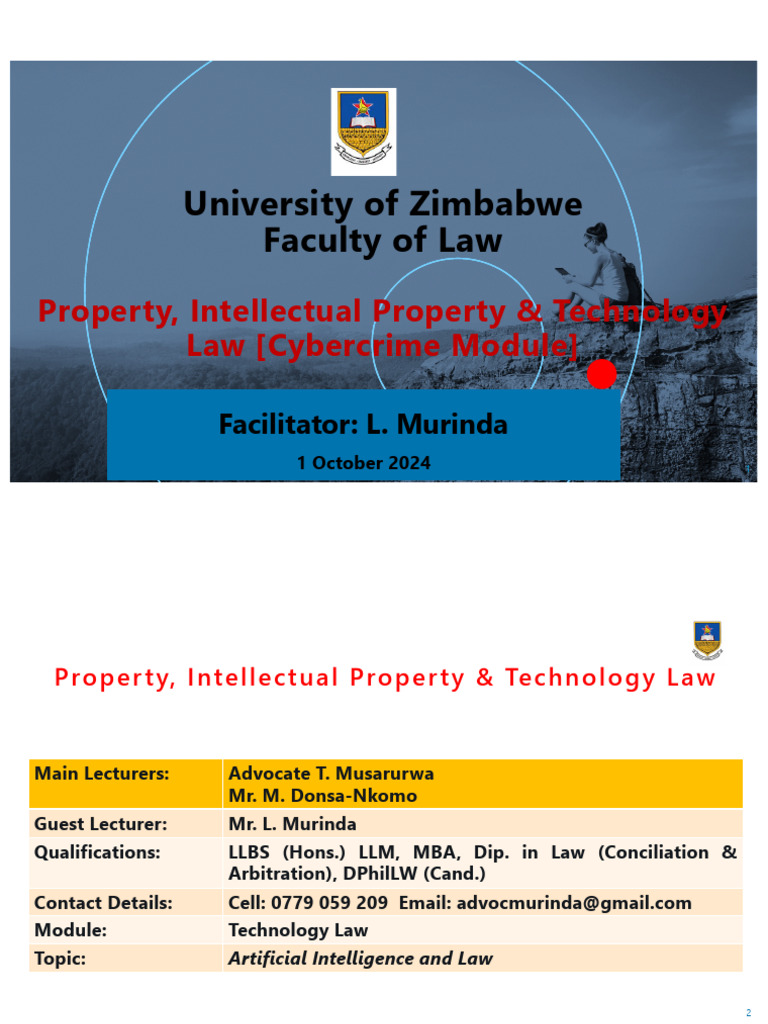 2024 AI & Law Presentation | PDF | Artificial Intelligence ...