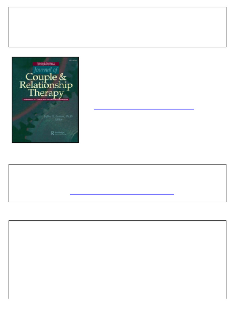 Couple Therapy in the 21st Century | PDF | Family Therapy | Marriage