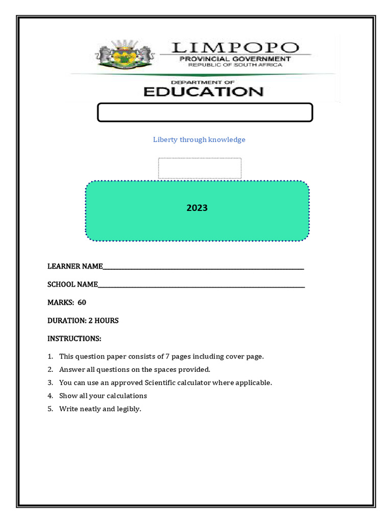 Grade 8 Mathematics Exam Paper Pdf Elementary Mathematics Algebra
