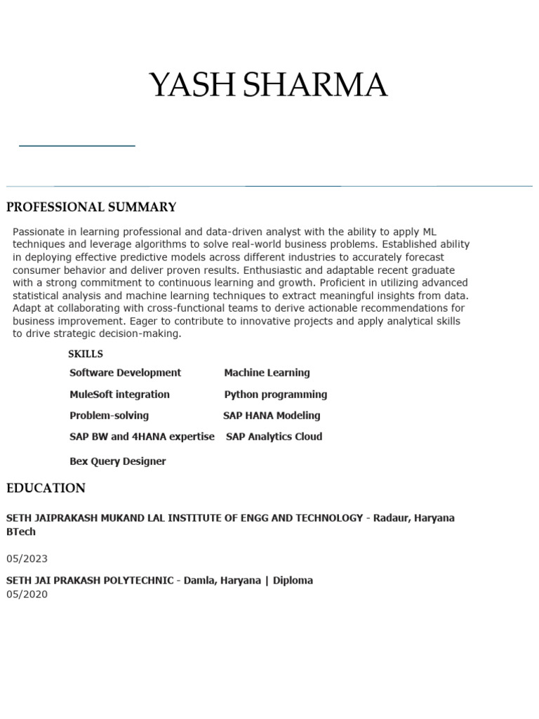 SAP Datasphere Consultant Resume | PDF | Analytics | Computing