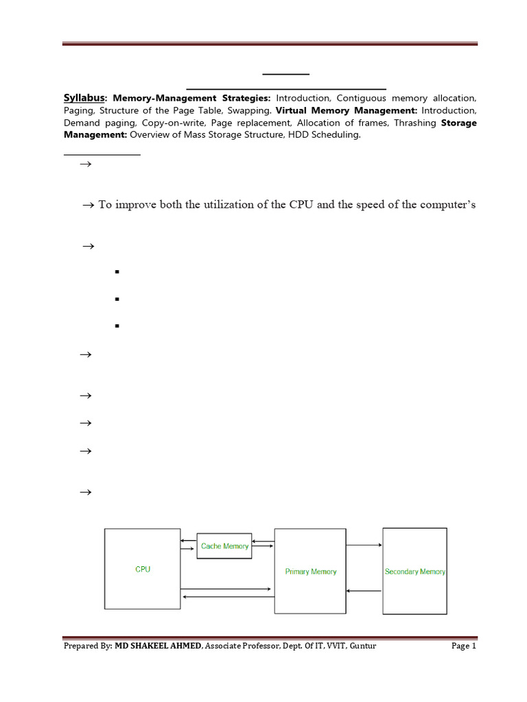 Memory & Storage Management Overview | PDF | Library (Computing ...
