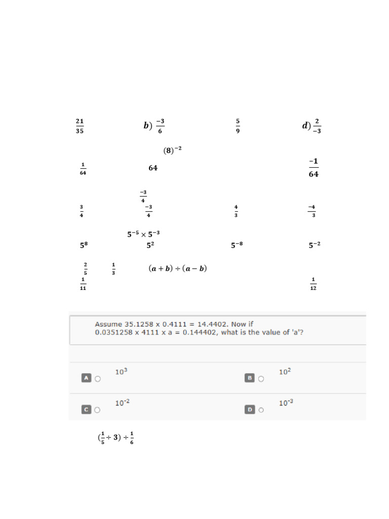 Grade 8 Math Revision Worksheet | PDF
