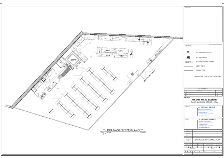 Qasr Al Hukm Store Drainage Layout | PDF | Ice Cream