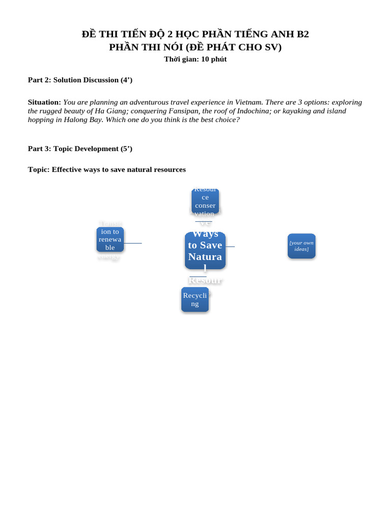 b2 Pt2 Speaking Mock Test | PDF