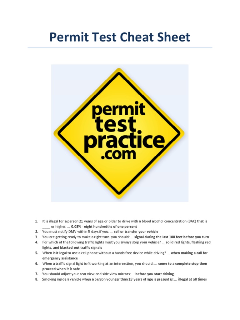 dmv-permit-test-cheat-sheet-pdf-pedestrian-crossing-traffic