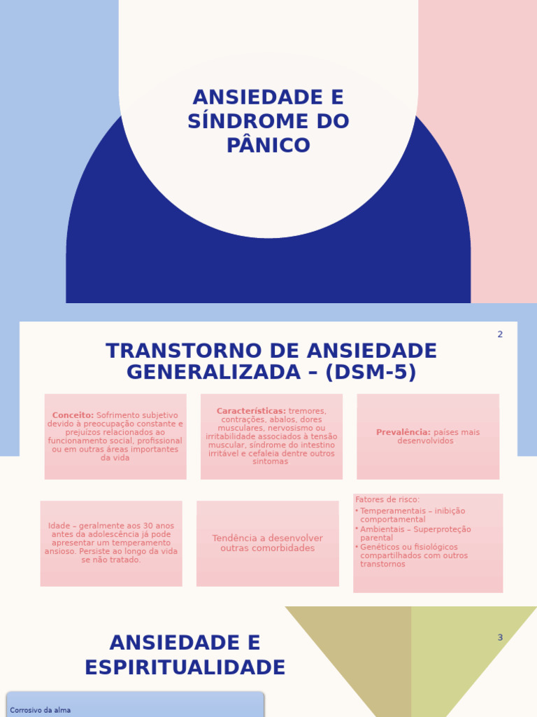 Ansiedade e Síndrome do Pânico: Causas e Tratamentos | PDF | Transtorno ...