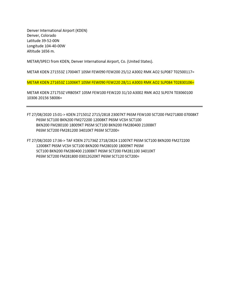 03 - Weather Reports-Rel | PDF