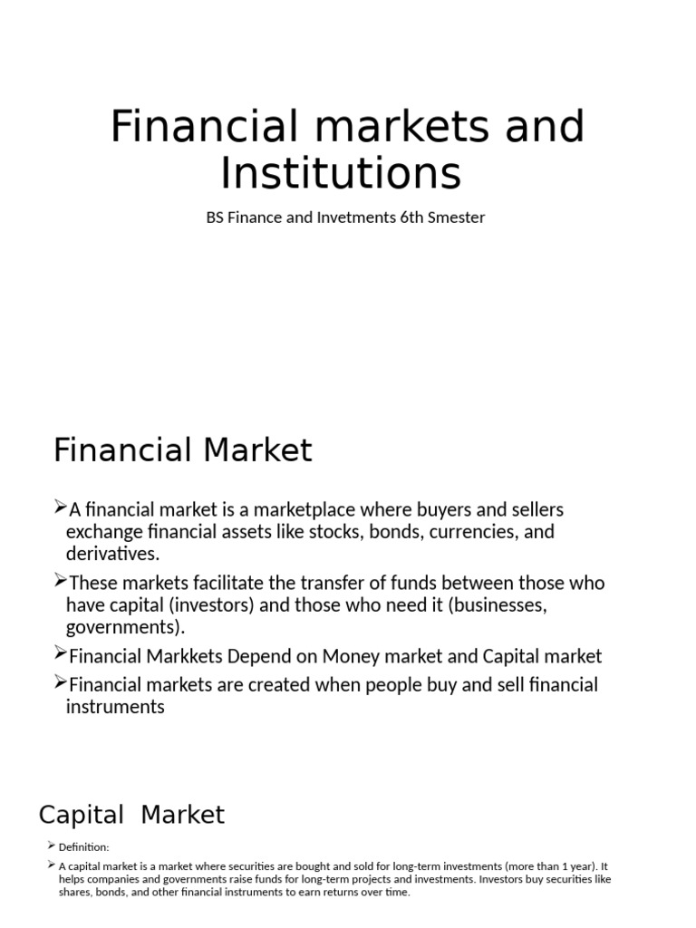 111financial Markets and Institutions | PDF | Bonds (Finance ...