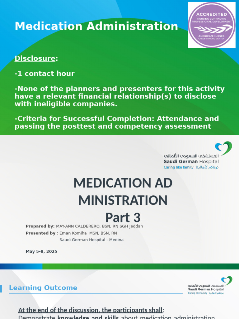 Medication Administration Part 3 | PDF | Topical Medication | Ear