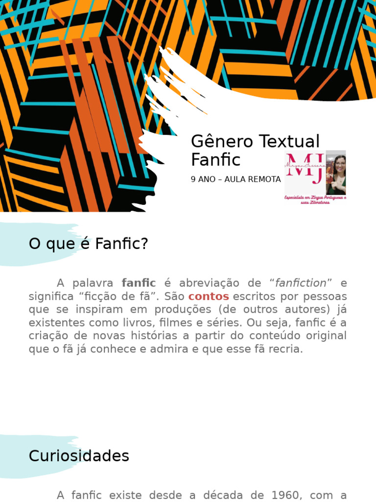 O que é Fanfic e seus Tipos | PDF
