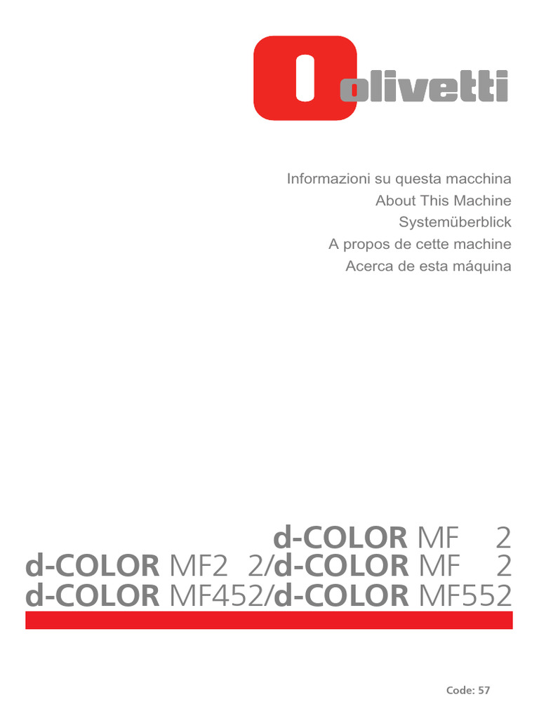 D-Color mf552 - mf452 - mf362 - mf282 - mf222 9021 | PDF | Impresora ...