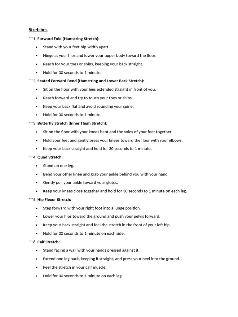 Stretches | PDF