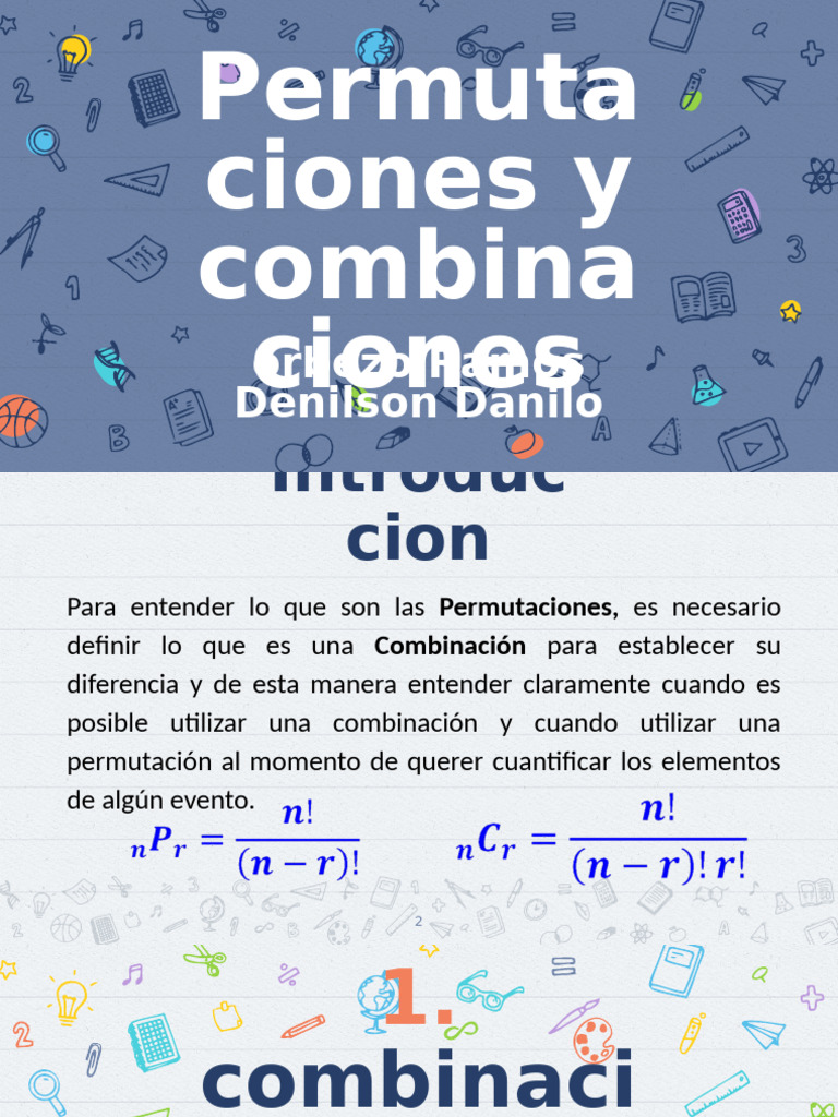 Diferencias entre Permutaciones y Combinaciones | PDF | Permutación