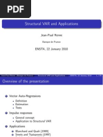 Structural VAR and Applications: Jean-Paul Renne