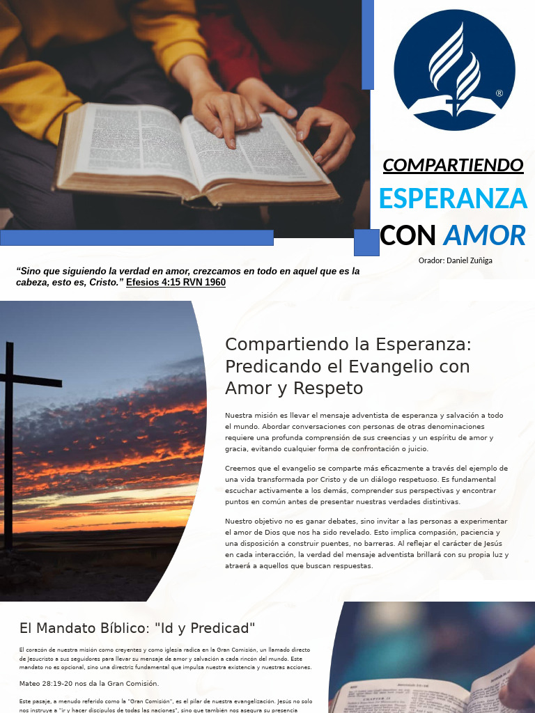 Compartiendo La Esperanza Predicando El Evangelio Con Amor y Respeto ...