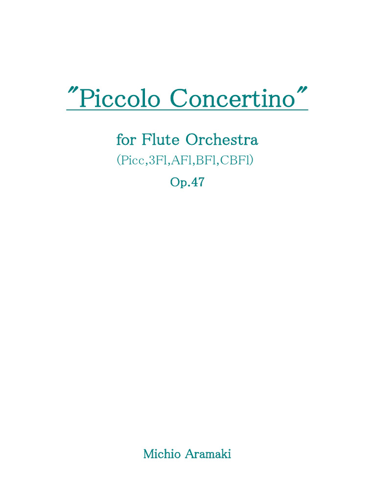 IMSLP523649 PMLP847722 Florc08 Hyoshi (Etc) | PDF | Woodwind ...