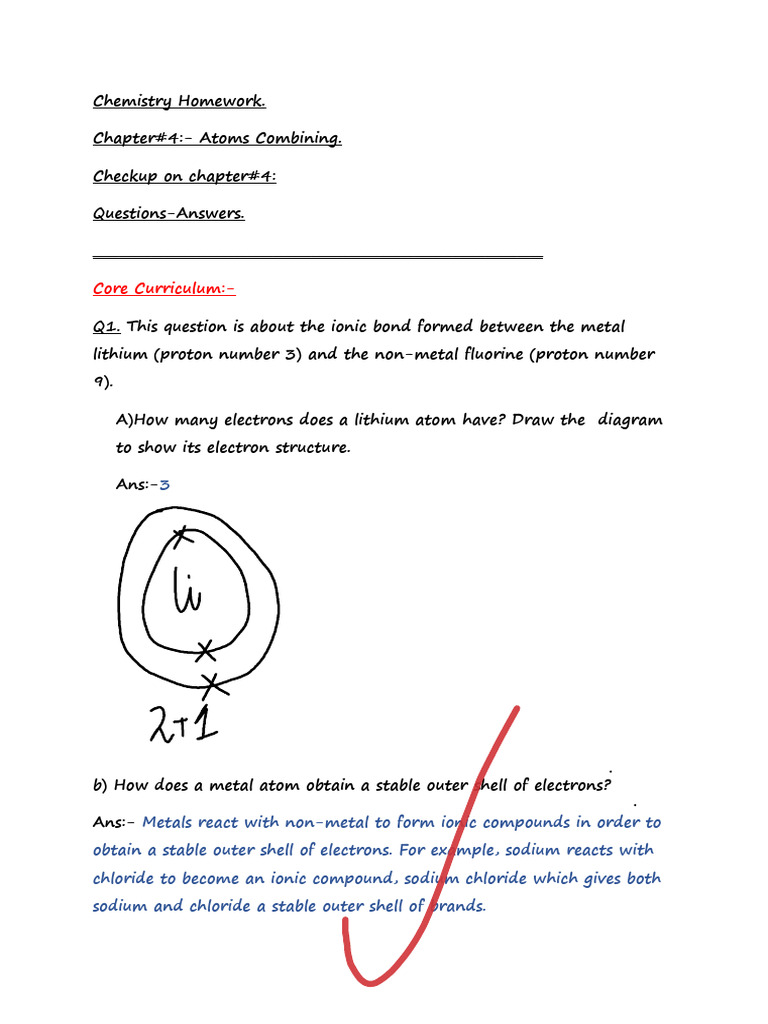 CHAPTER-4-Atoms Combing's Checkuo Questions HW Date-20!11!22 and Sunday ...