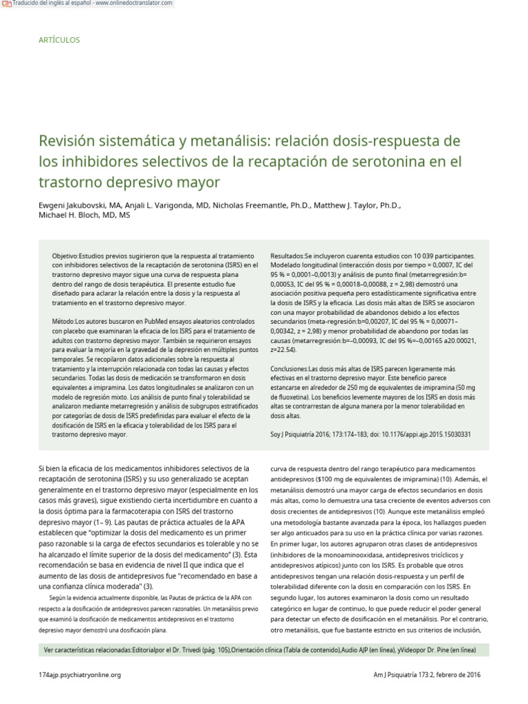 Appi Ajp 2015 15030331 en Es | PDF | Inhibidor selectivo de la ...